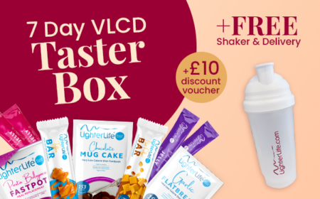 7 Day VLCD Taster Box + £10 discount voucher + free Delivery