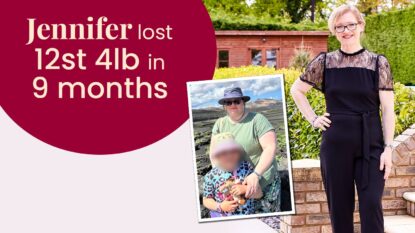 Jennifer lost 12 stone and 4 pounds in 9 months