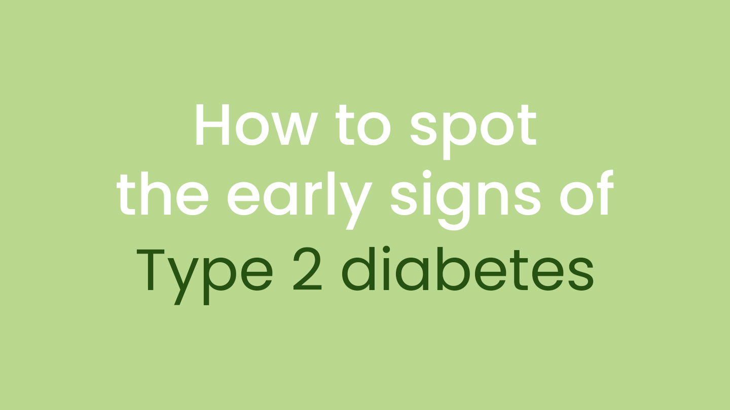 Spot the tell tale signs of diabetes