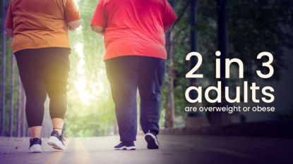 2 in 3 adults are overweight or obese