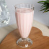 VLCD strawberry shake in a milkshake glass